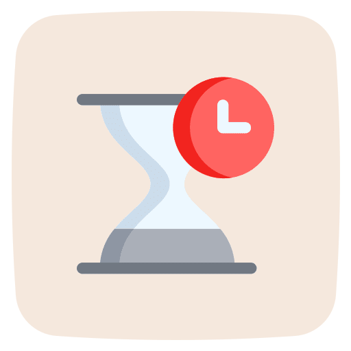 Waiting time time and date waiting icon