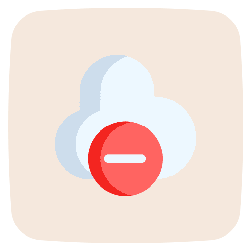 Cloud computing delete cloud computing ui icon Cloud computing delete cloud computing ui icon