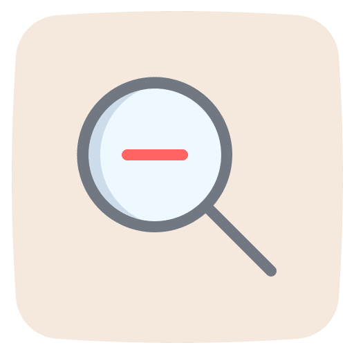 Zoom out minus loupe magnifying glass icon Zoom out minus loupe magnifying glass icon