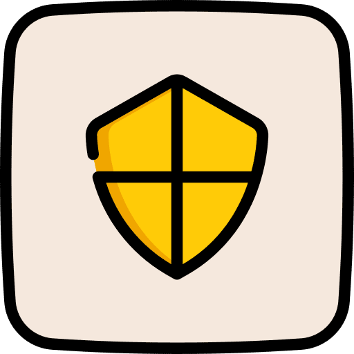 Shield safe defence antivirus icon Shield safe defence antivirus icon