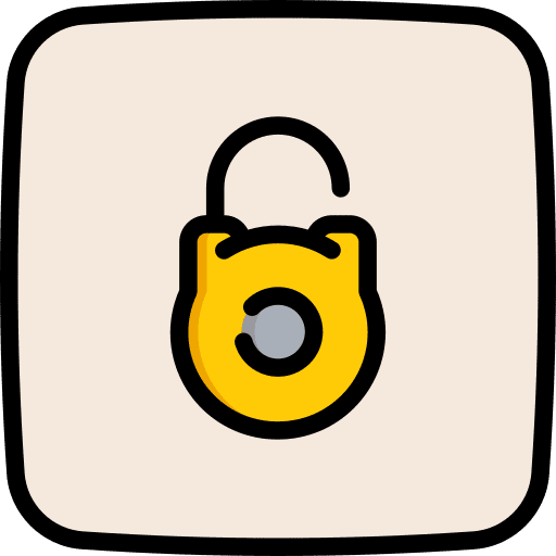 Unlock unprotected lock ui icon Unlock unprotected lock ui icon