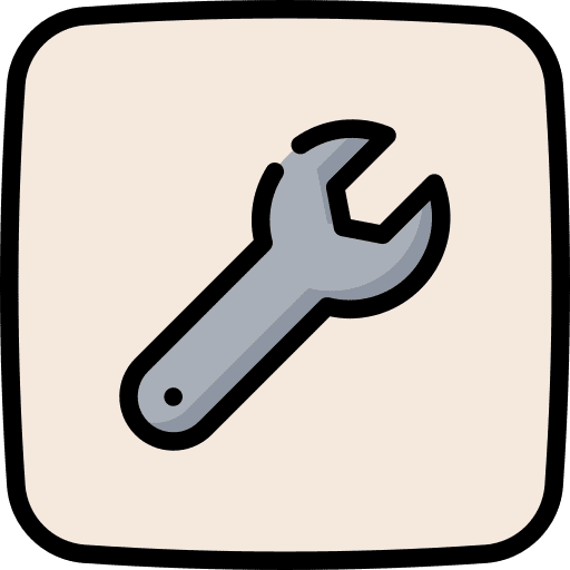 Setting wrench support setting icon Setting wrench support setting icon