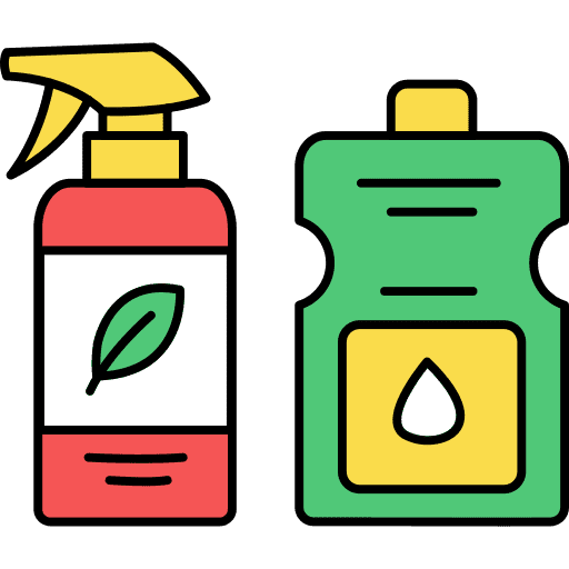 Cleaning products no chemical ecology and environment spray icon