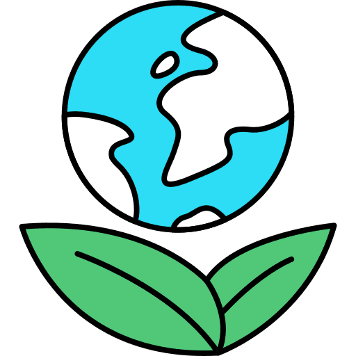 Eco friendly natural sustainable organic icon
