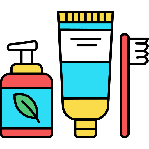 Hygiene products healthcare and medical eco friendly toothpaste icon