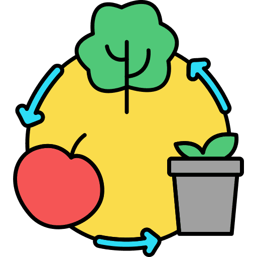 Recycle garbage product eco friendly icon