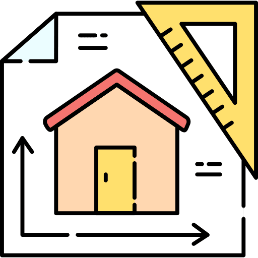 House building house plan ruler icon