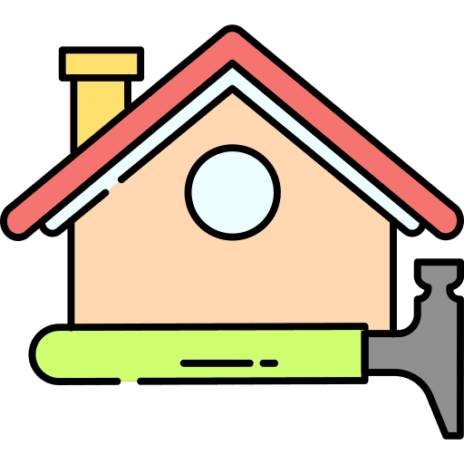 House construction maintenance real estate icon House construction maintenance real estate icon