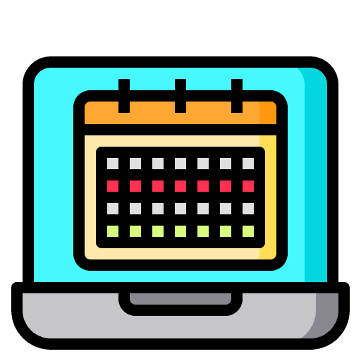 Even date organization schedule icon