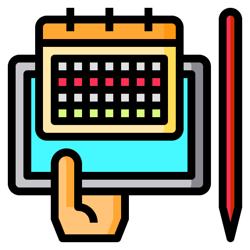 Hand hand date time and date icon Hand hand date time and date icon
