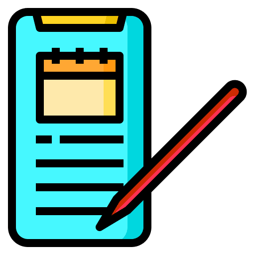 Mobile application electronics smartphone virtual event icon