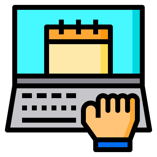 Working calendar schedule organization icon Working calendar schedule organization icon