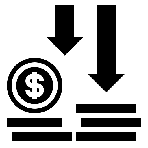 Losses cheap dollar losses icon