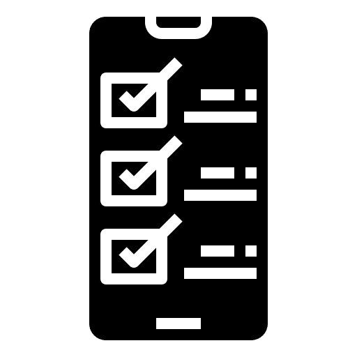 List technology interface smartphone icon