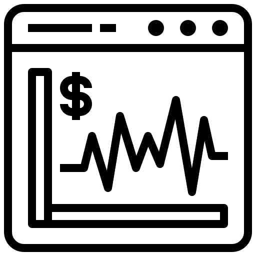 Frequency economy frequency chart icon