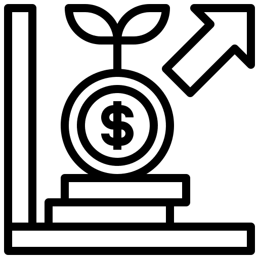 Diagram data analytics business and finance investment icon Diagram data analytics business and finance investment icon