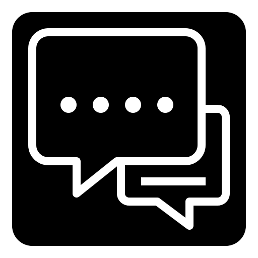Messenger social media social network communications icon Messenger social media social network communications icon