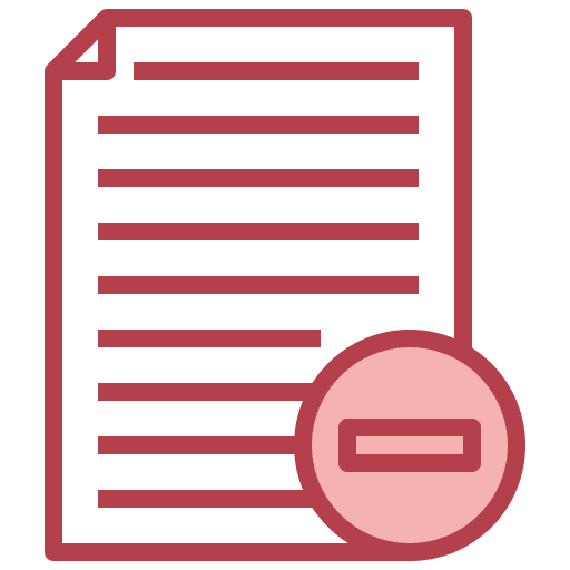 Remove archive interface document icon
