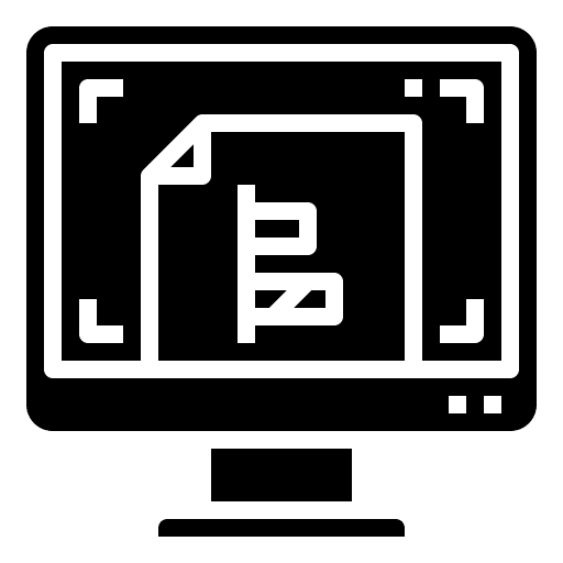 Alignment technology computer computer monitor icon