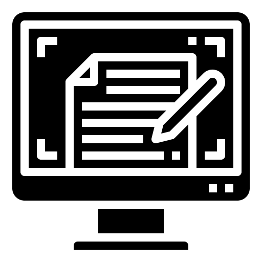 Content computer ui writing icon Content computer ui writing icon