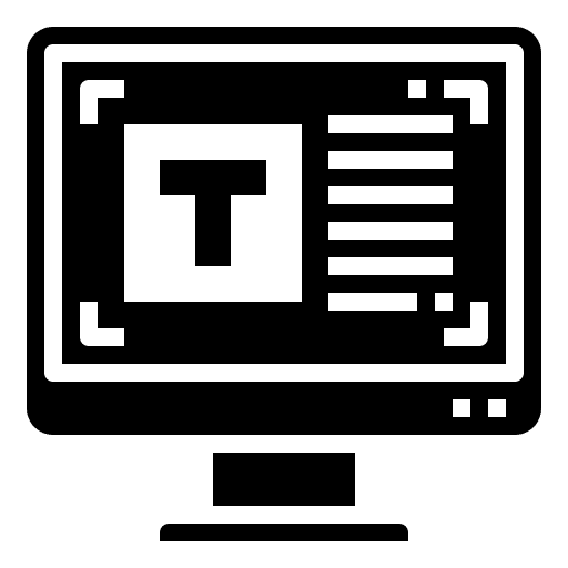 Typography art and design text field text editor icon Typography art and design text field text editor icon