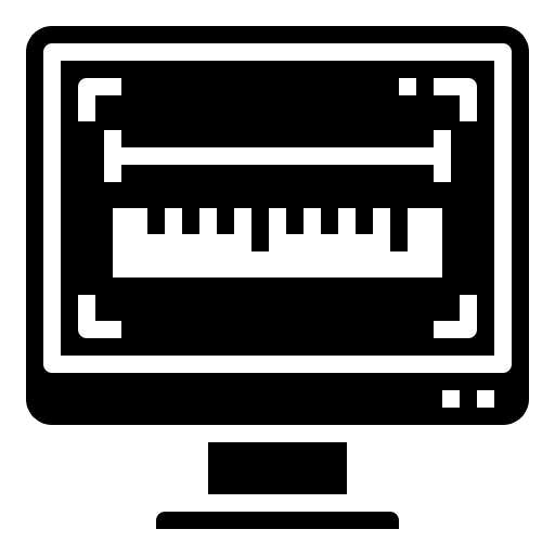 Size screen size monitor icon Size screen size monitor icon