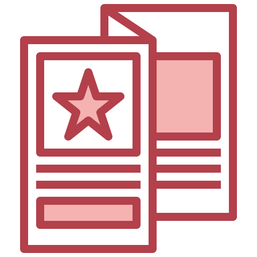 Brochure marketing brochure publicity icon