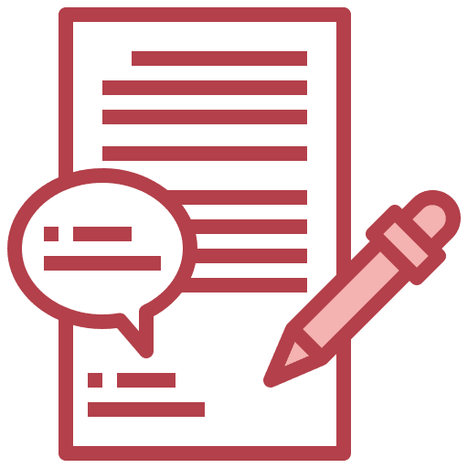 Copywriting writing copywriter script icon