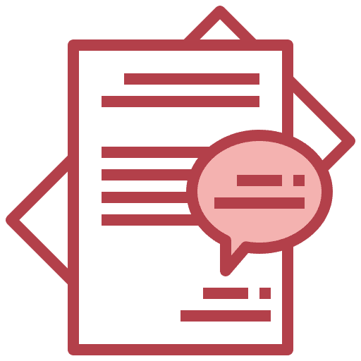 Document chat bubble speech bubble paper icon Document chat bubble speech bubble paper icon