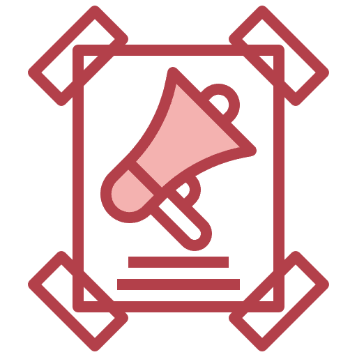 Poster marketing signaling promotion icon