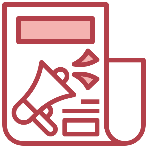 Release megaphone communications marketing icon