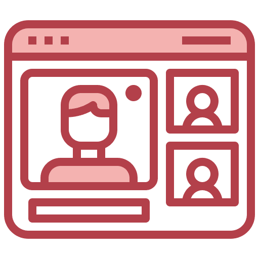 Webinar communications seminar video conference icon Webinar communications seminar video conference icon