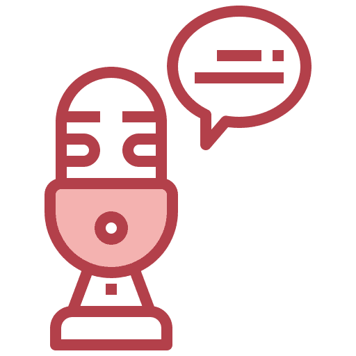 Podcast band microphone voice icon Podcast band microphone voice icon