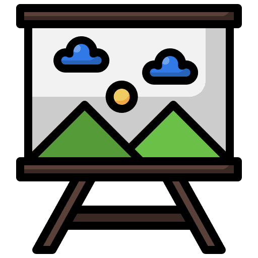 Artwork picture painting landscape icon