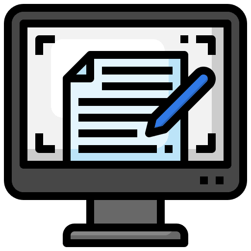 Content writing pencil article icon Content writing pencil article icon