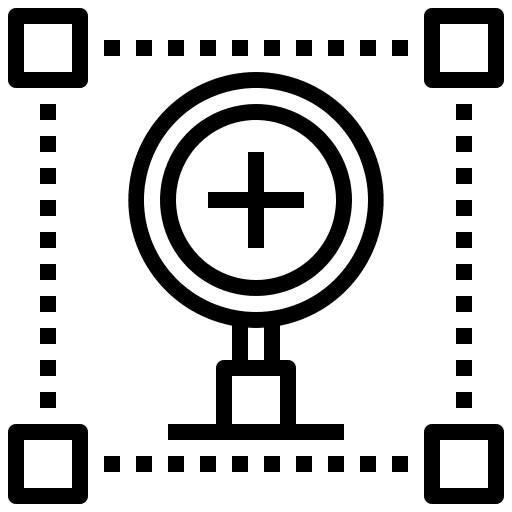 Zoom in edit tools loupe lens icon Zoom in edit tools loupe lens icon