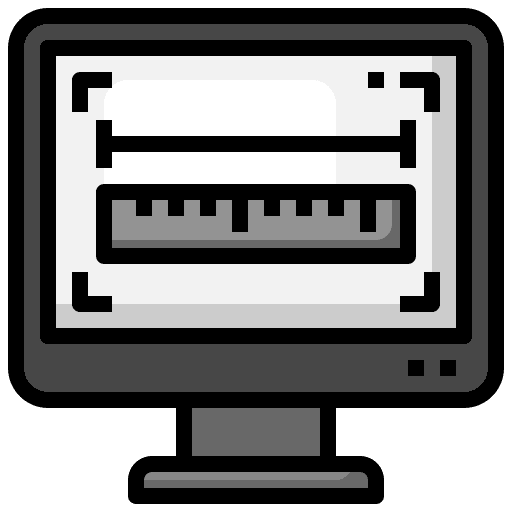 Size monitor electronics computer icon Size monitor electronics computer icon