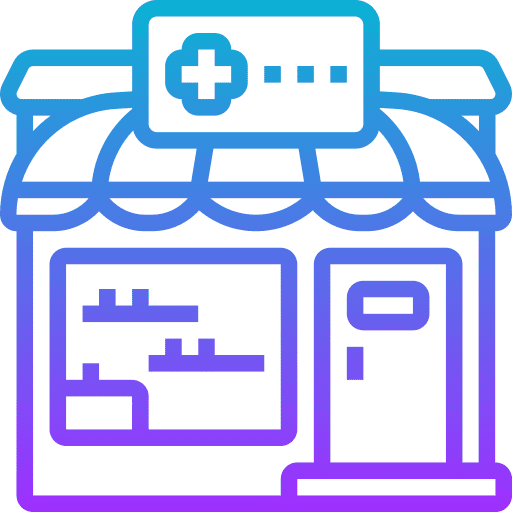 Drugstore hospital healthcare and medical supplies icon Drugstore hospital healthcare and medical supplies icon