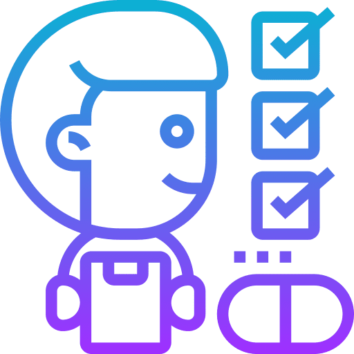 Prescription doctor note man icon Prescription doctor note man icon