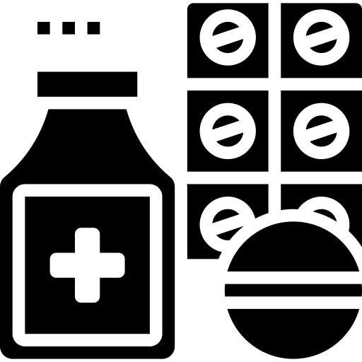 Aspirin blister medicine pills icon