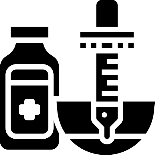 Dose bottle medicine dose icon