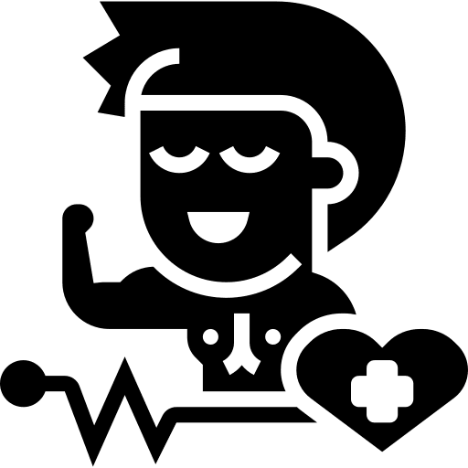 Healthy medical checkup people diagnose icon