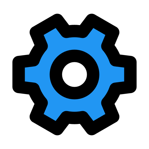 Setting cogwheel configure ui icon