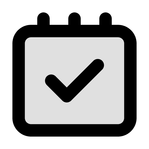 Calendar schedule check ui icon Calendar schedule check ui icon