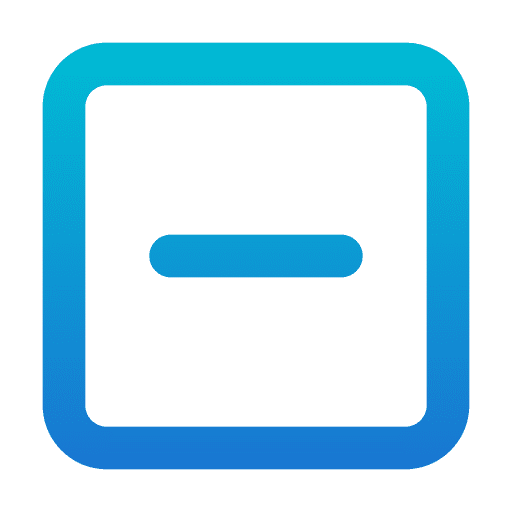 Minus sign button subtraction icon