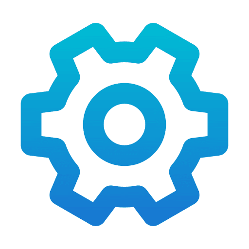 Setting configure adjustment cogwheel icon