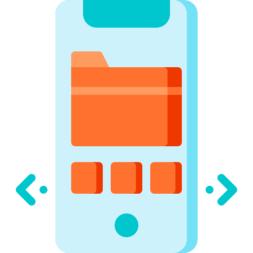 Files smartphone mobile phone communications icon
