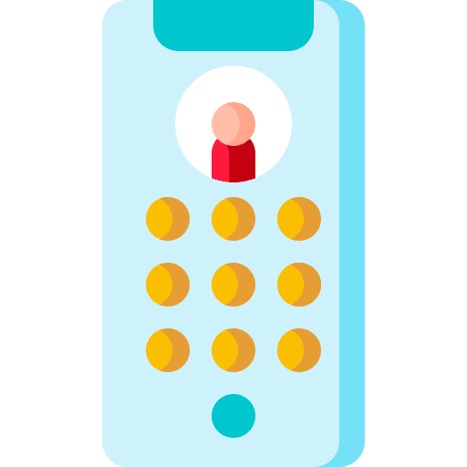 Number smartphone technology number icon