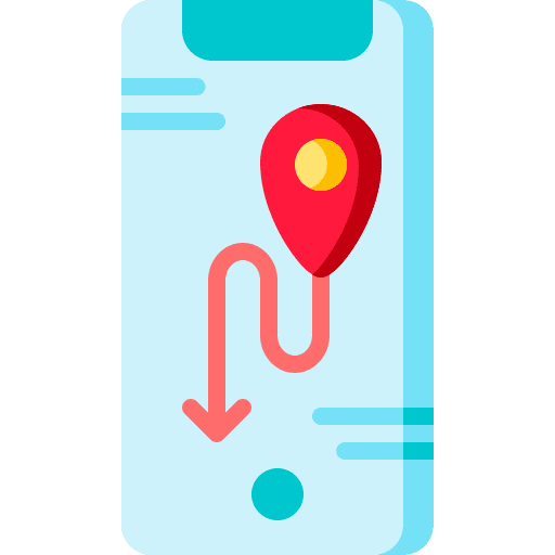 Point mobile phone touch screen technology icon Point mobile phone touch screen technology icon