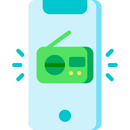 Radio communications radio touch screen icon Radio communications radio touch screen icon